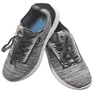 Reef Swellsole Valle Mens 10.5 Grey Black Knit Lightweight Sneakers